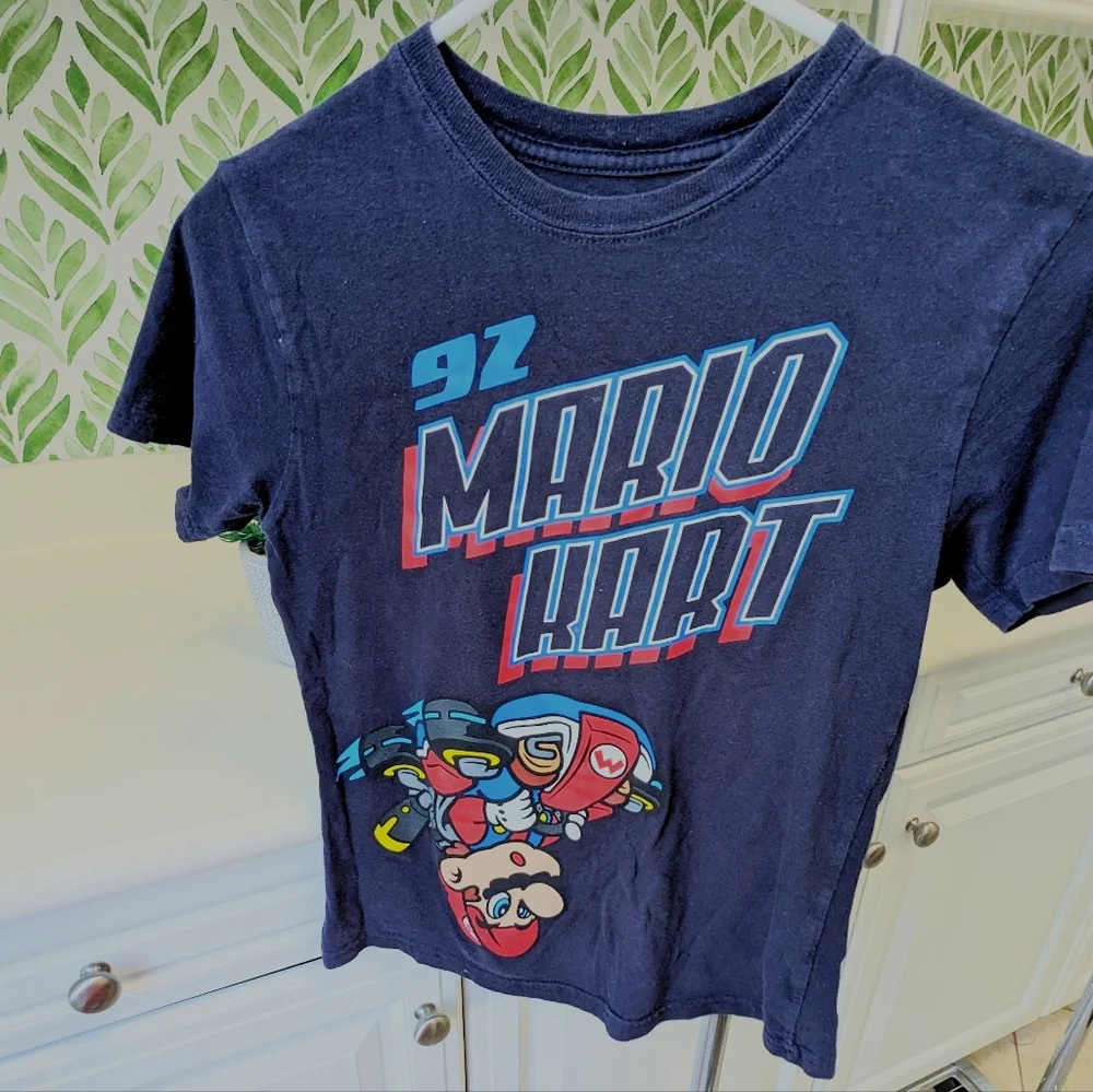 Bundle of 4 Boys Character Tees Mario and Bart Simpson